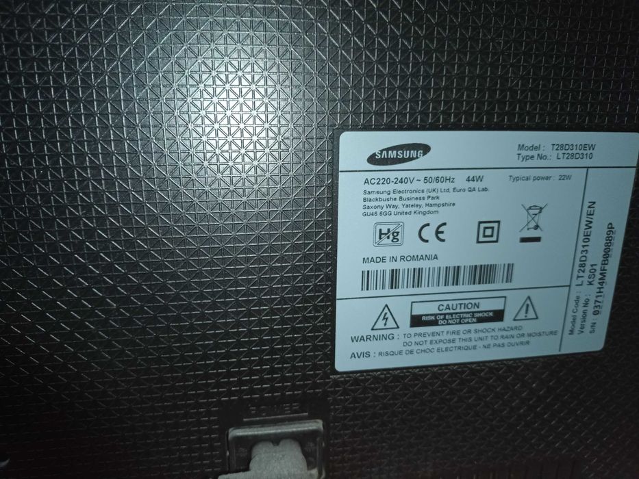 Vand televizor Samsung, diagonala 70 cm