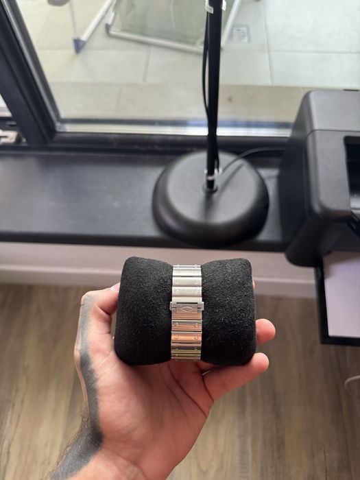 Cartier santos L Blue Dial - accept crypto