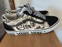 Vans de piele cu sireturi din piele. Marimea 43