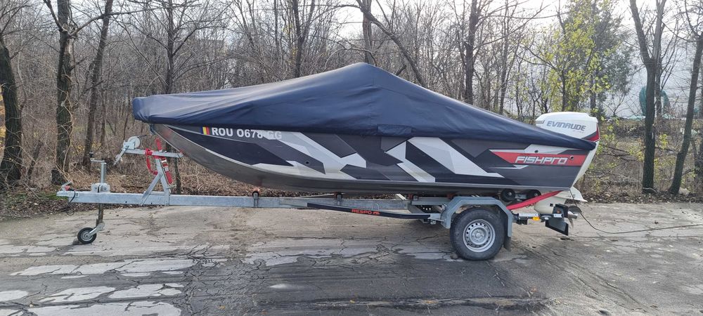 Vand barca aluminiu spinning Volzhanka/vboats fish pro 50 + motor 11