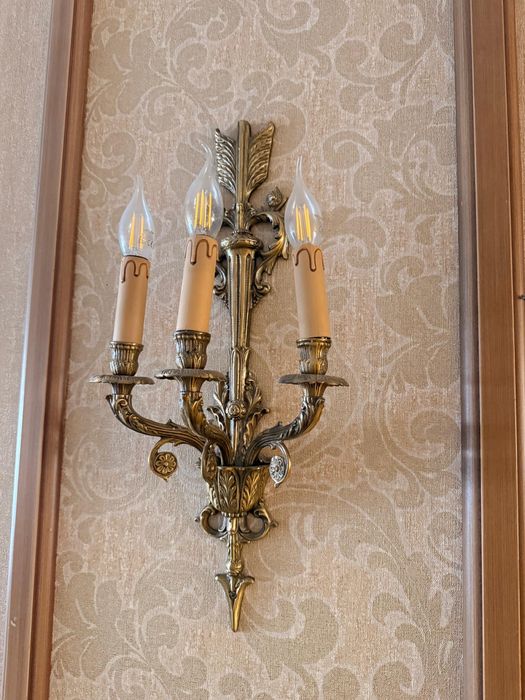 Бра Настенный светильник медный винтаж