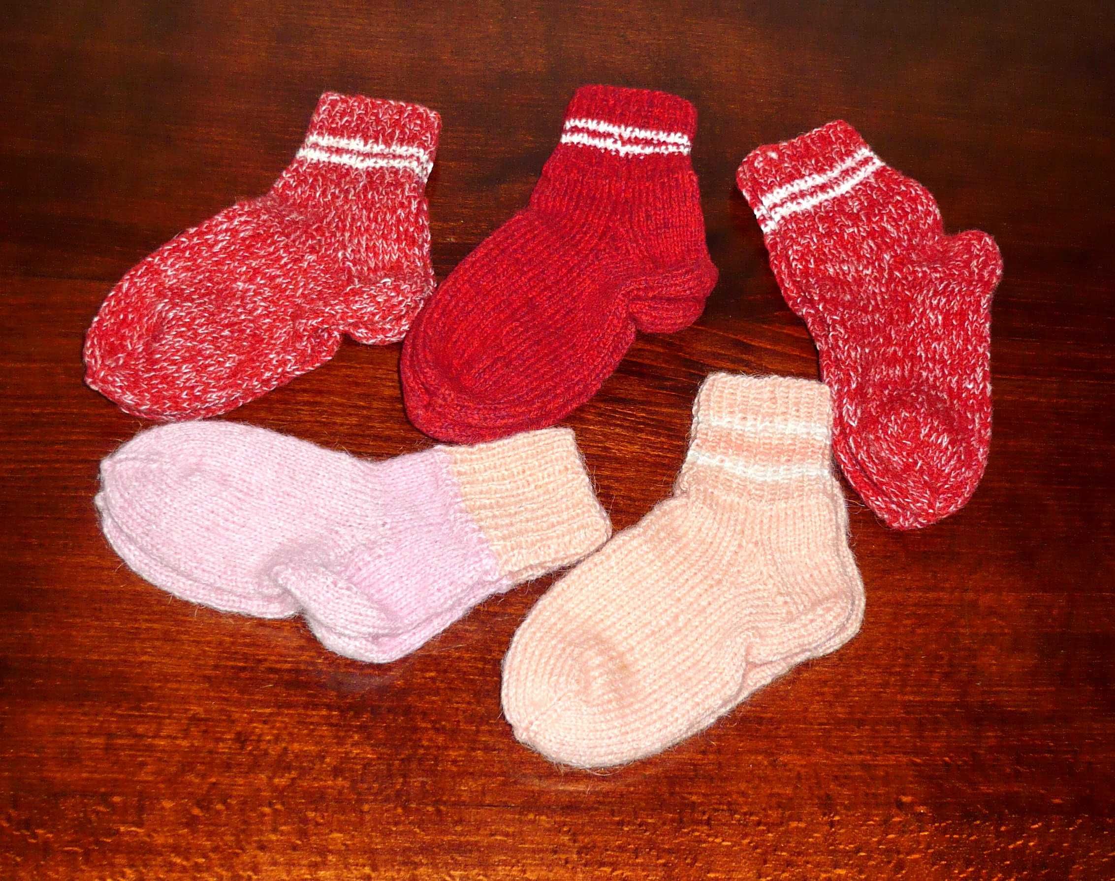 Носки ручной вязки новые для детей