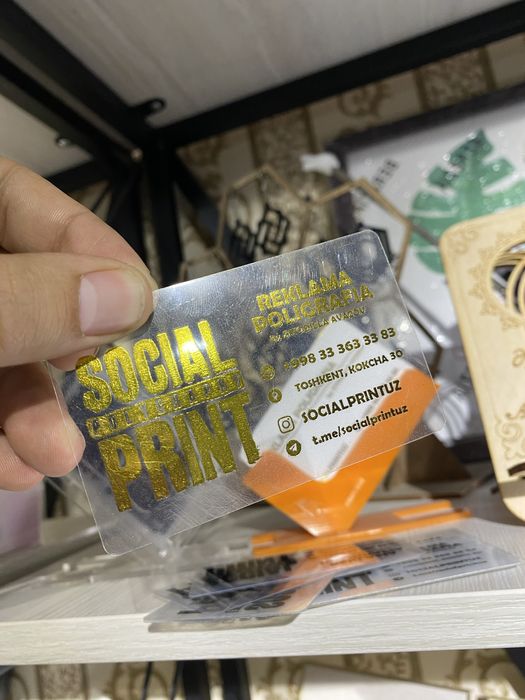 Премиальные Прозрачные Визитки Vizitka