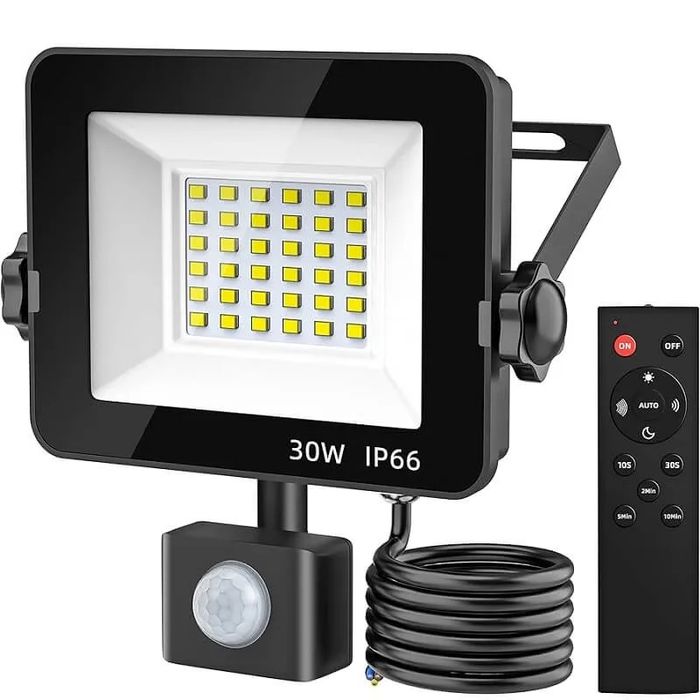 Прожектор с сензор за движение LED с дистанционно 30w