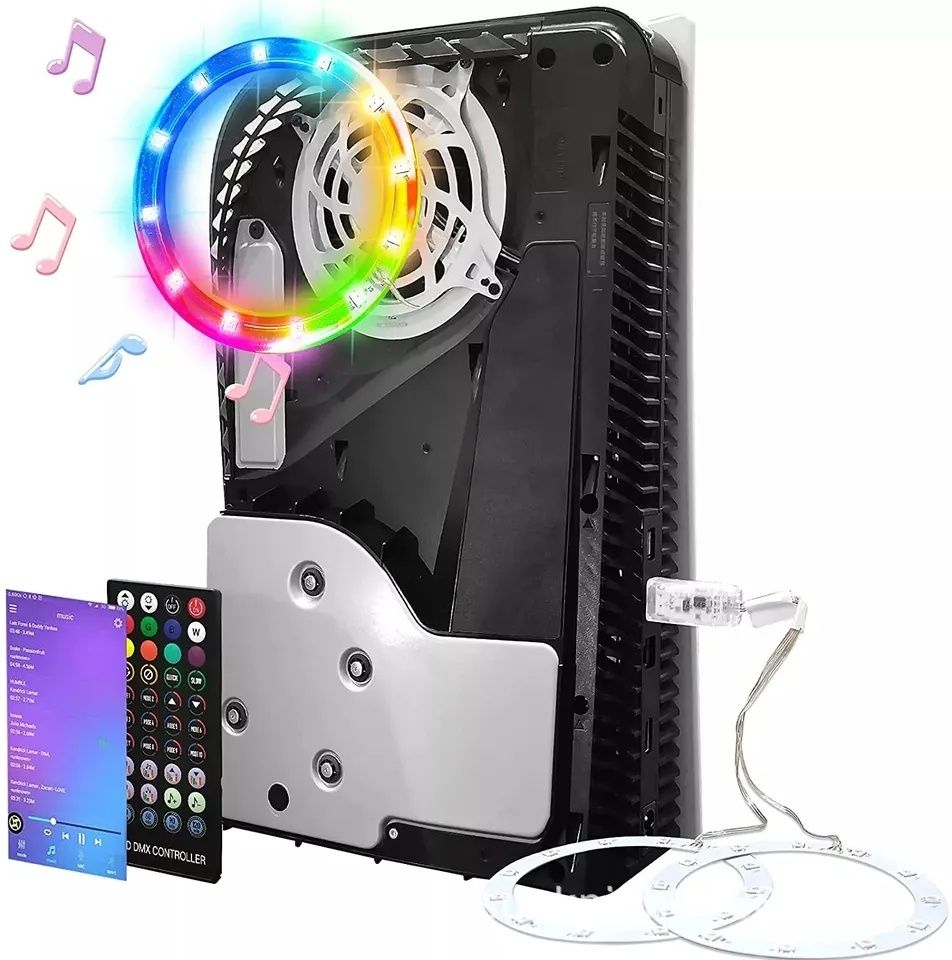 Set lumini ambientale ps5 / PlayStation 5 Rgb cu telecomanda și app