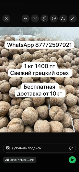 Грецкий орех с юга Казахстана