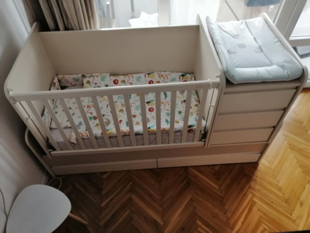 Детско легло 3в 1 / кошара+легло+шкафчета