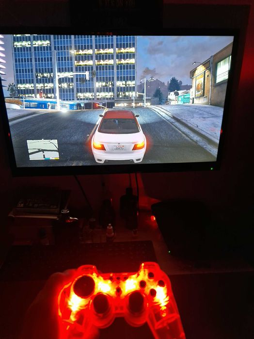 Controller wireless transparent LED – compatibil PS3, PS4, PC – ca nou