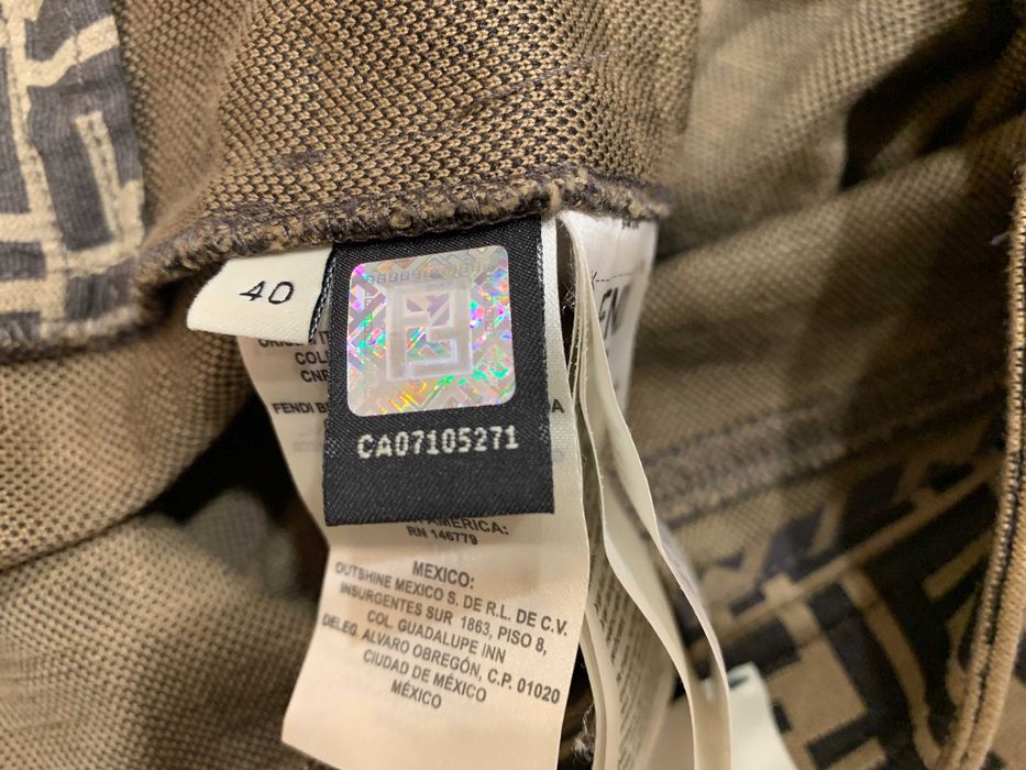 Pantaloni Fendi monograma