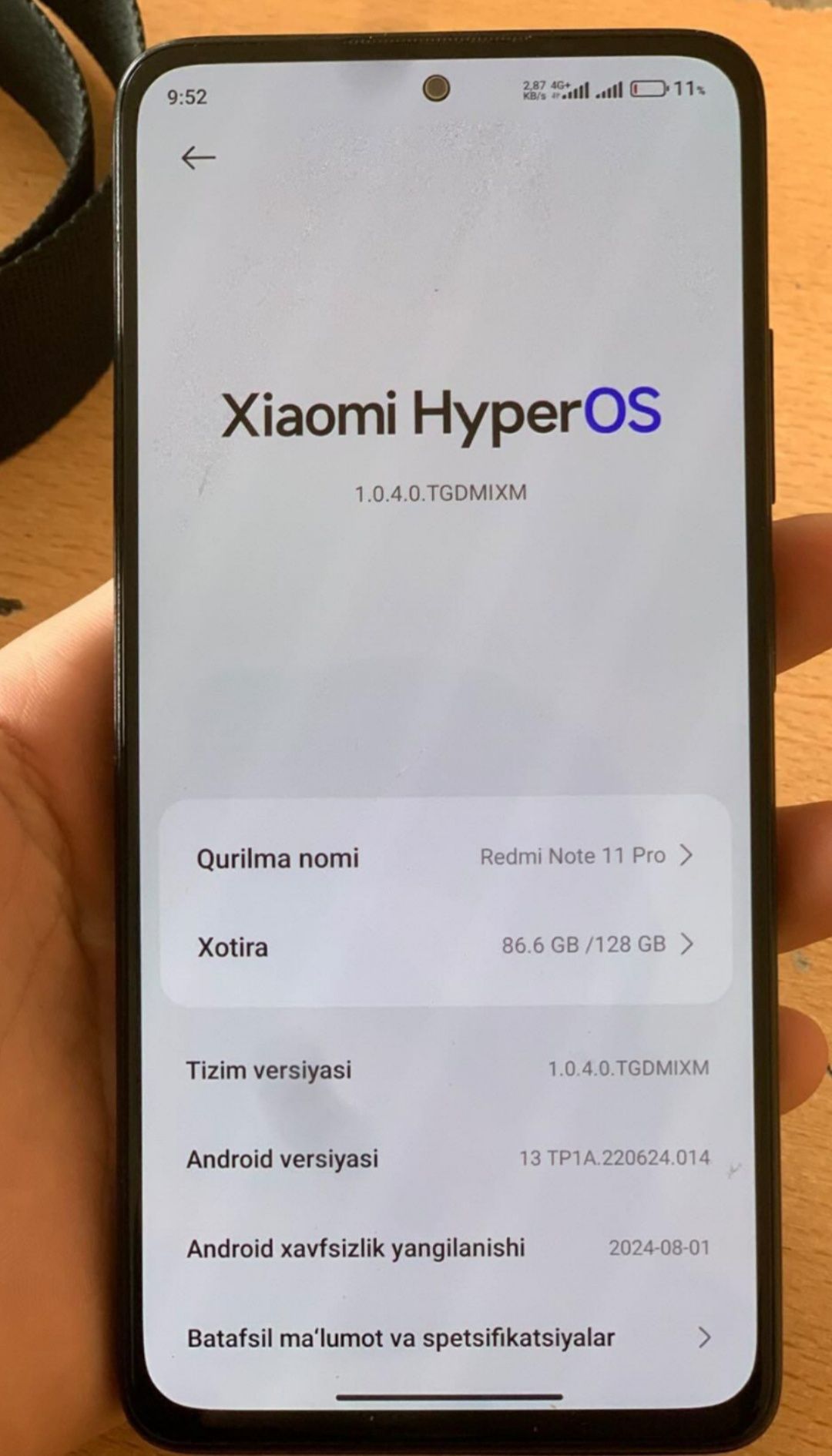 Redmi note 11 pro