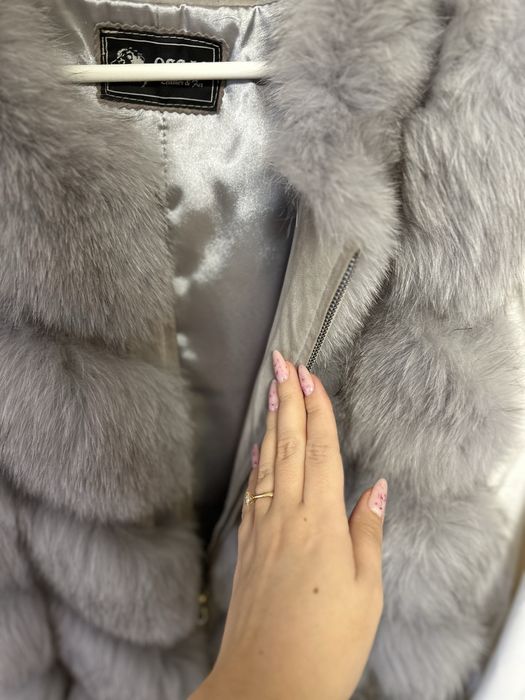 Vestă blană naturală vulpe