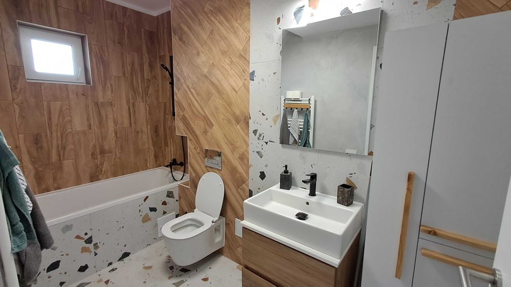 2 camere, utilat-mobilat, 3 balcoane, garaj subteran