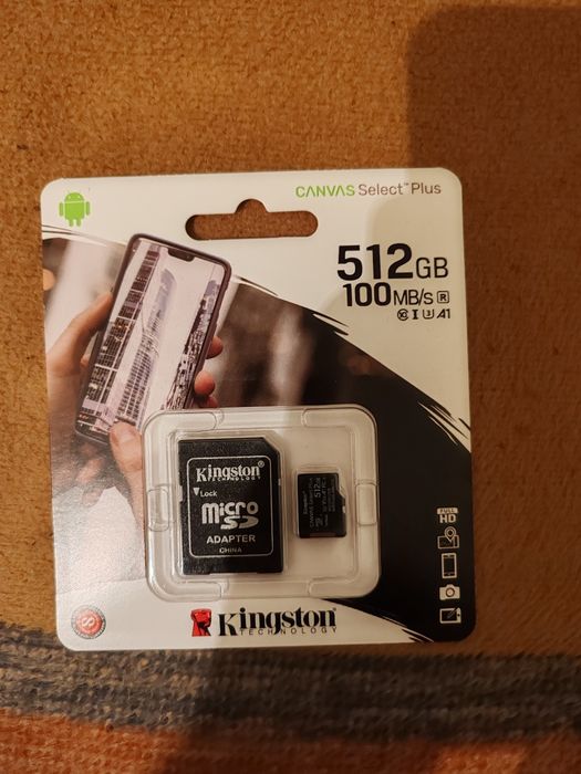 Card de memorie Kingston canvas select plus 512 GB sigilat