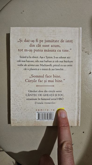 Vand Din intelepciunea lui Tyrion Lannister - George R. R. Martin