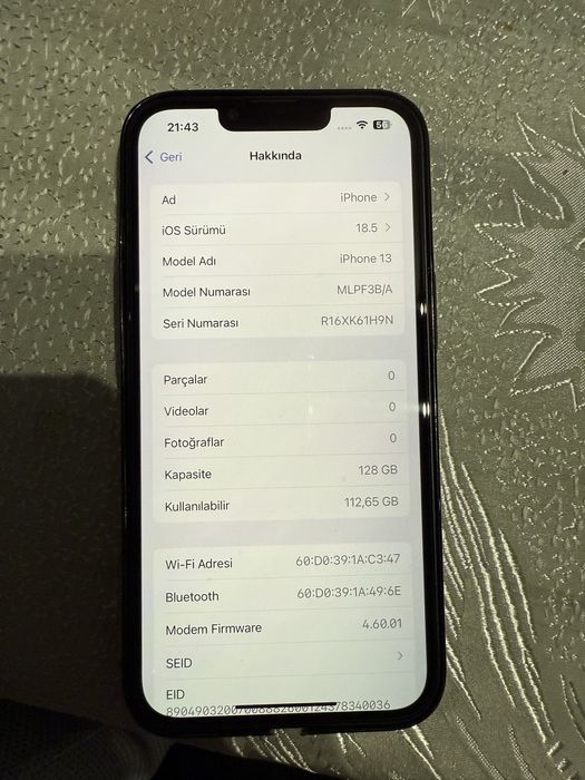 Iphone 13 / 128GB батерия 86%