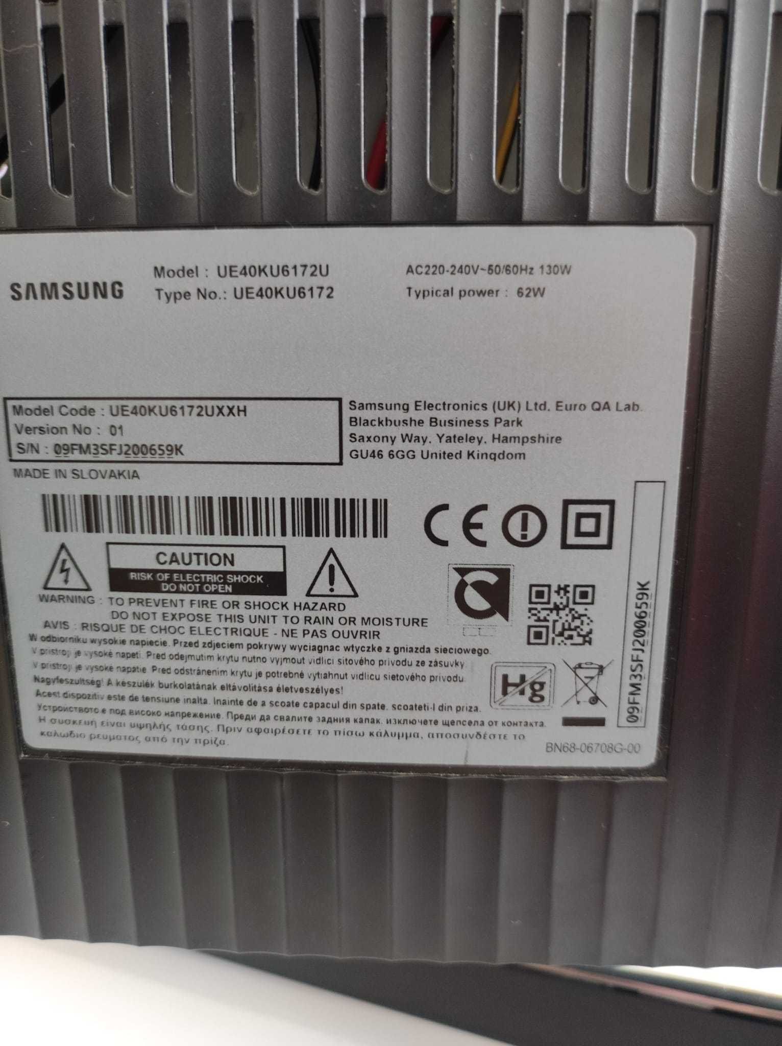 Televizor LED Curbat Smart Samsung, 101 cm, 40KU6172, 4K Ultra HD