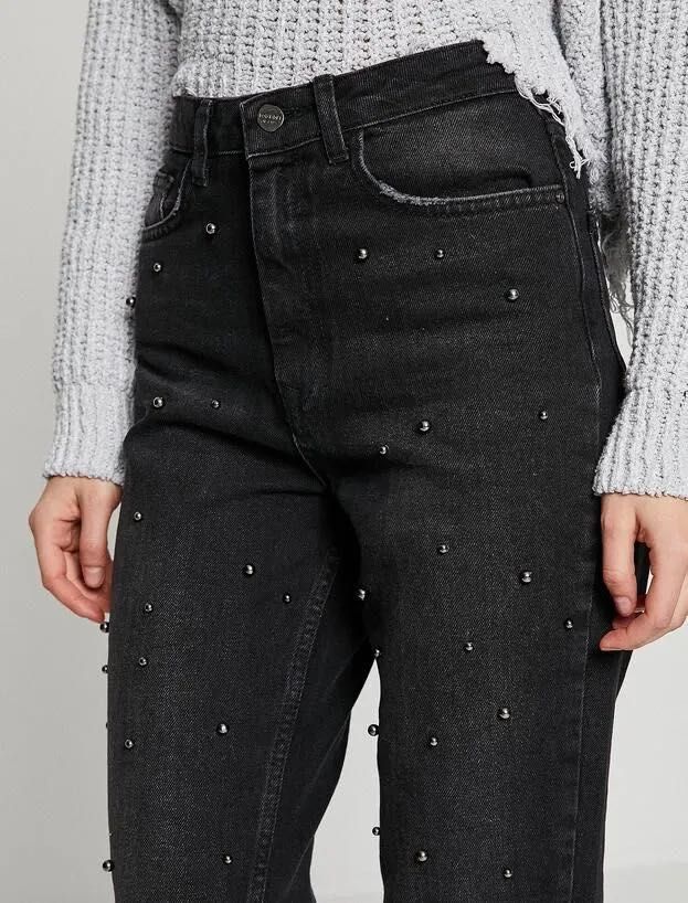 Тъмно сиви дънки mom jeans на Koton