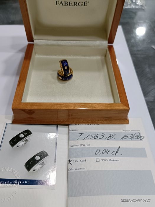 Vind cercei originali Faberge din aur 18kt