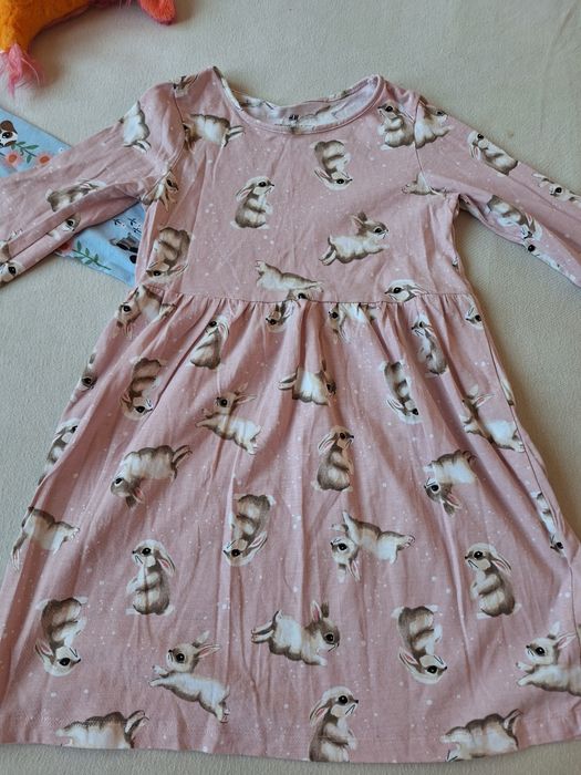 Нови роклички с дълъг ръкав размер 116 (5-6 години)