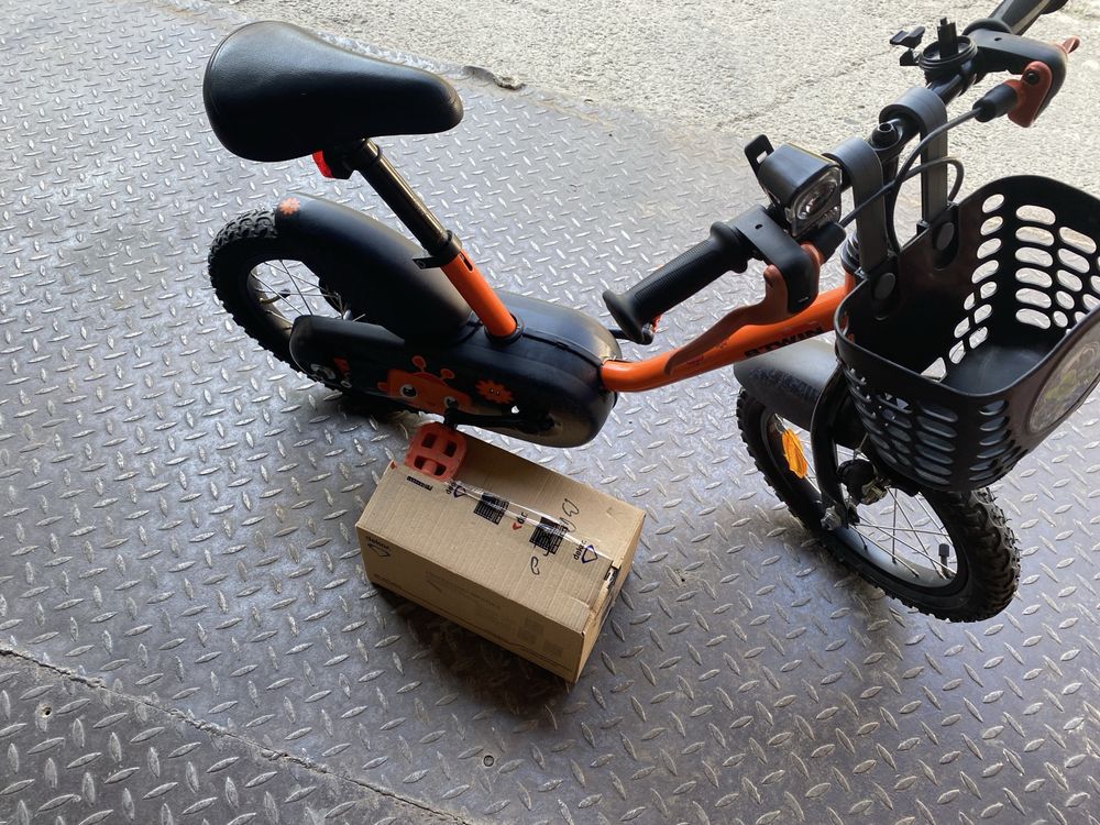 Bicicletă 14" 3-5 ani 500 Robot Cu Roți Ajutătoare