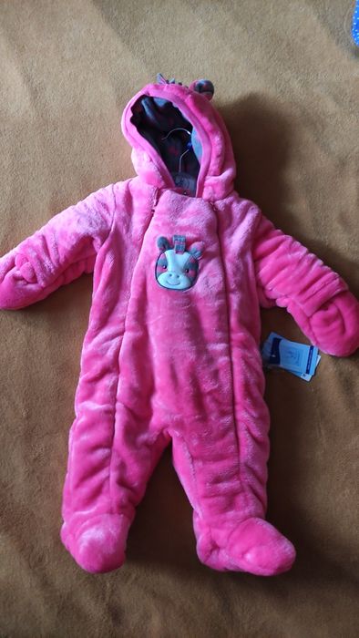 Бебешки зимен гащеризон 68см