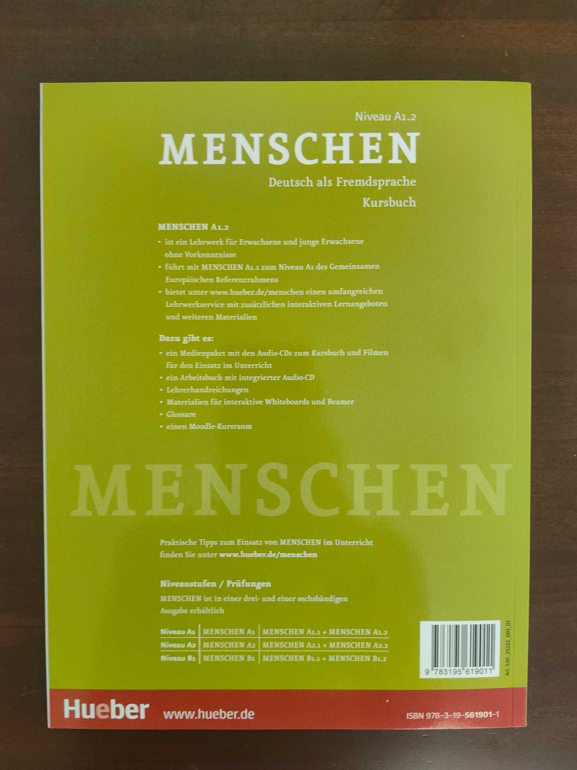 Учебник и учебна тетрадка  по немски Menschen, ниво А1. 2