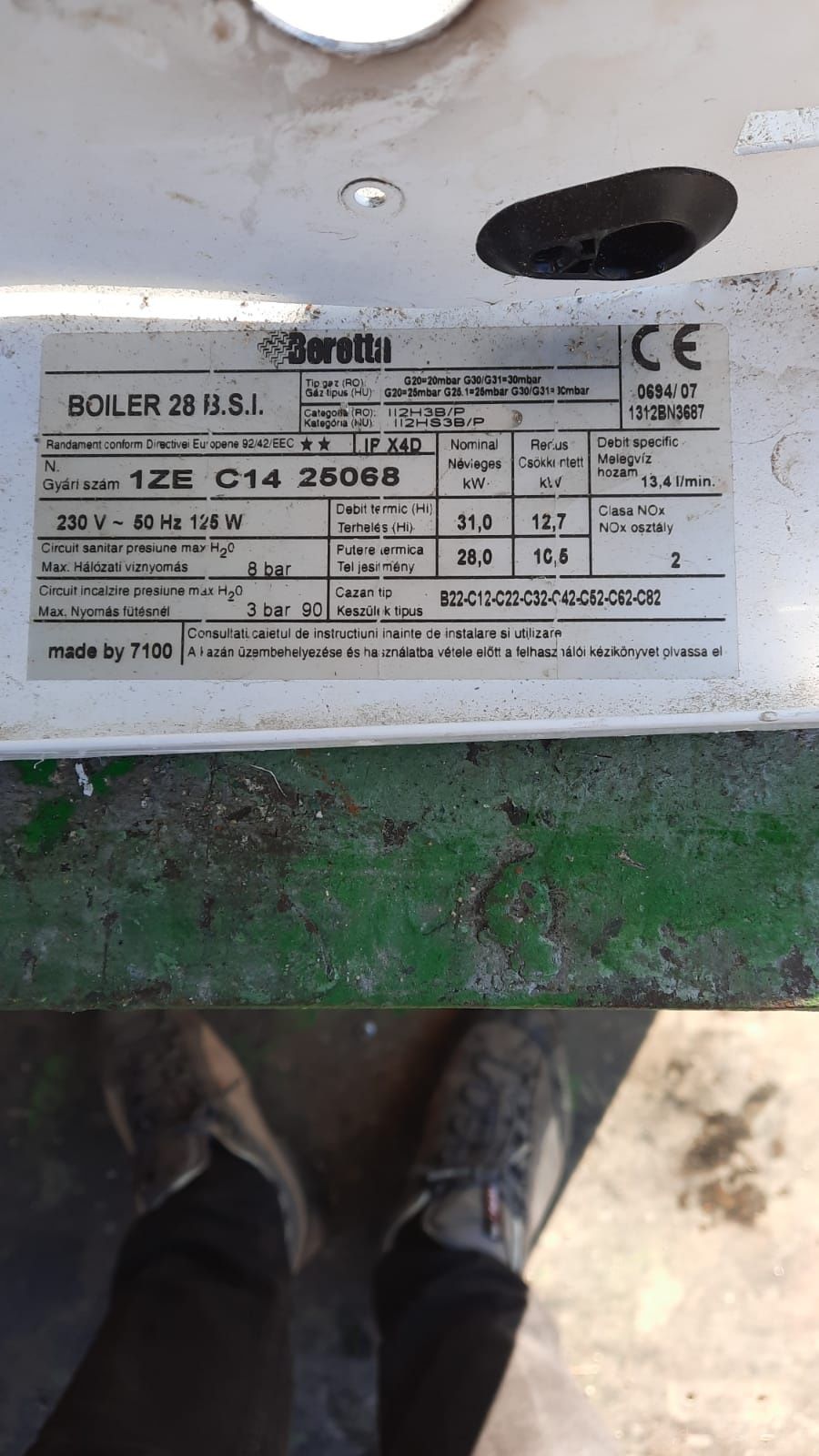 Dezmembrez Centrala Beretta boiler 28 BSI