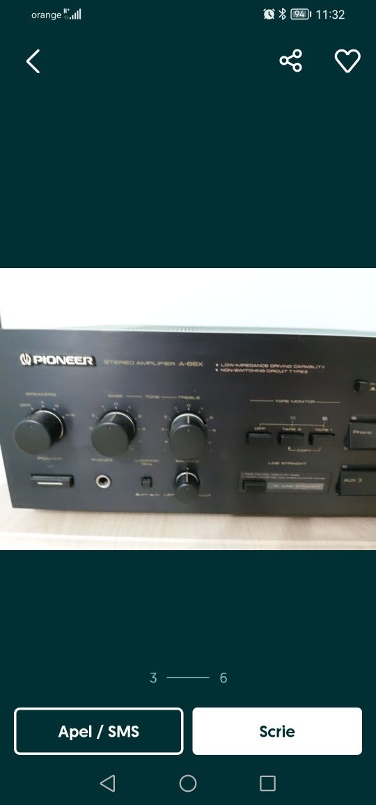 Amplificator pioneer stereo a-66x