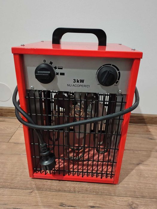 Aeroterma electrica, Paxton EH3-220S, 2 trepte, 3 kW, IPX4