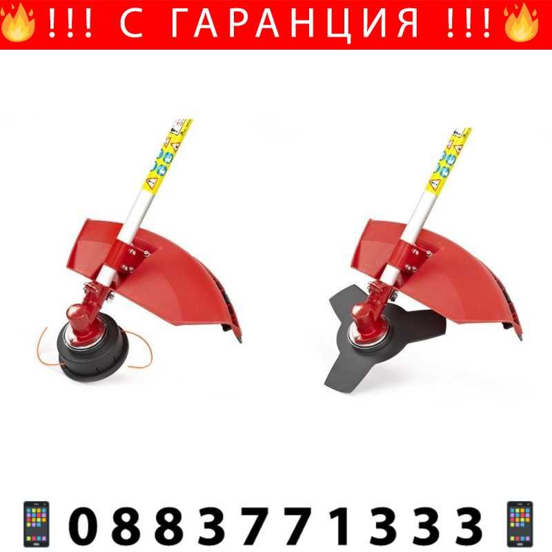 РУСКИ Бензинов Тример ДРУЖБА + Резачка За Дърва 68куб + ЛЕД ФЕНЕР