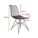 Set masa cu 4 scaune metal