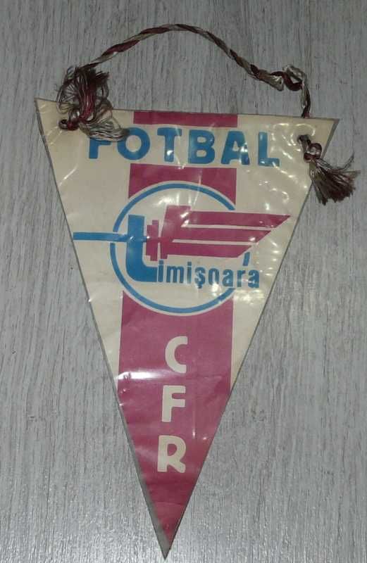 fanion echipa de fotbal CFR Timisoara vintage,foarte vechi