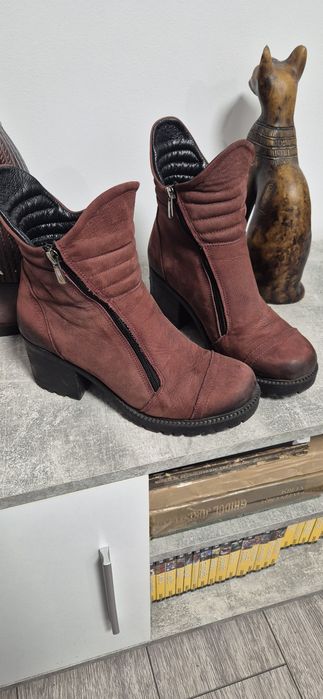 Botine piele naturală