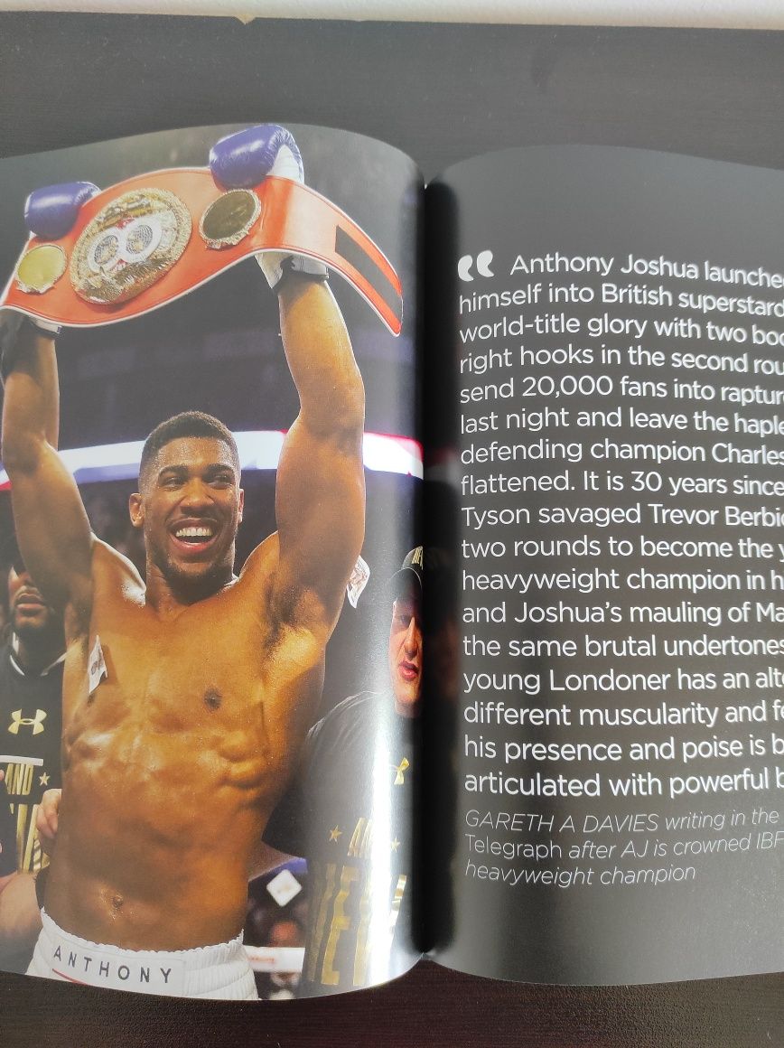 Книга Anthony Joshua "Portrait of a boxing hero"