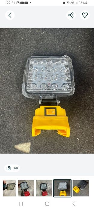 Lampa compatibil makita ,bosch ,dewalt,miwluakee