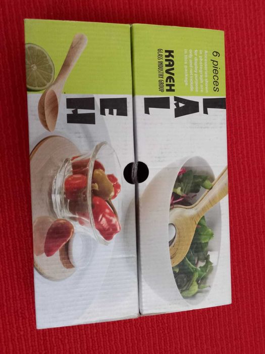 Набор для салата или варенья. Новый в упаковке. Стекло. В наборе 6 шту