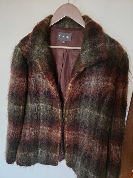 Палто тип сако от мохер и вълна 40 р-р