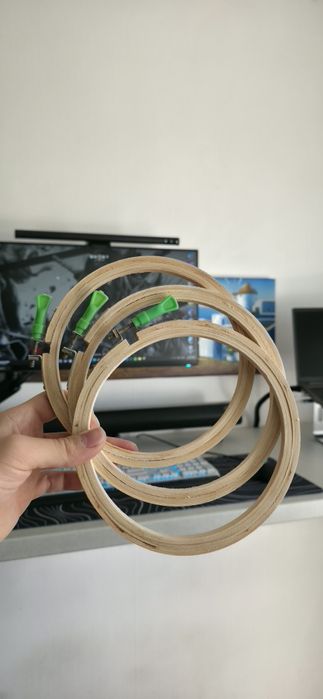 Дървени гергефи за бродерия – Ø 14.5 см