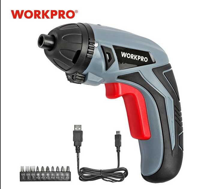 Компактный шуроповерт со светом WORKPRO 3,6 V