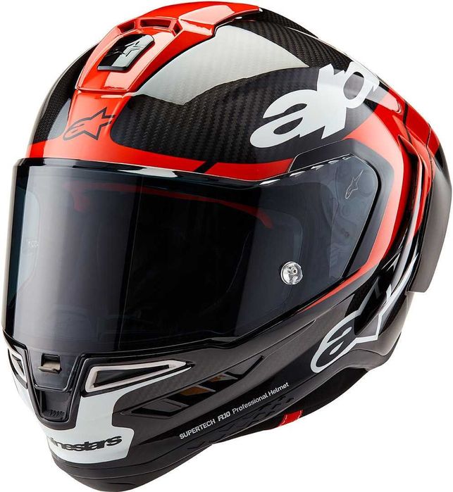Каска ALPINESTARS Supertech R10 Blk/Wht/Red