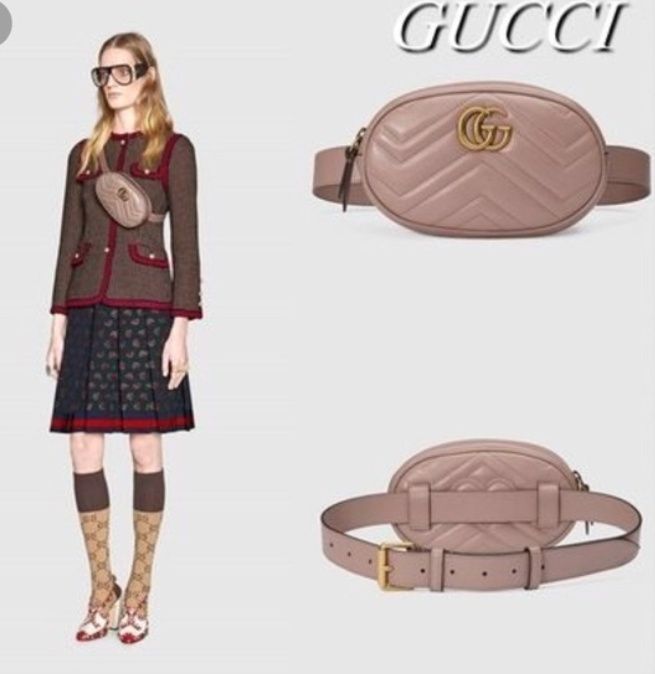 GUCCI  Чантичка с колан Естествена кожа