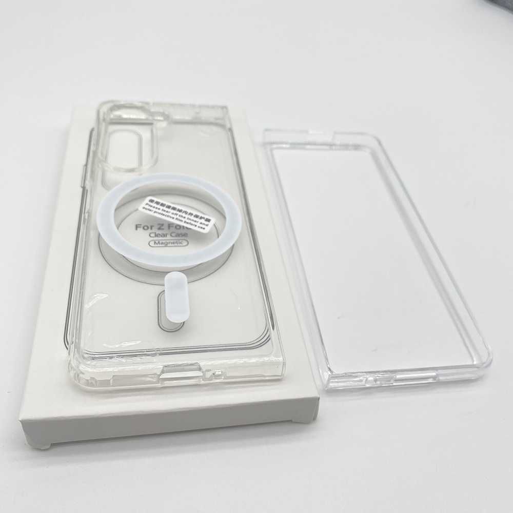 Samsung Galaxy Z Fold5 - Удароустойчив Прозрачен Кейс MAGNETIC