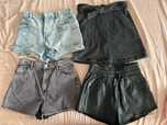 Pantaloni scurti de blugi + fusta, marimea 152 / 158, XS / 32