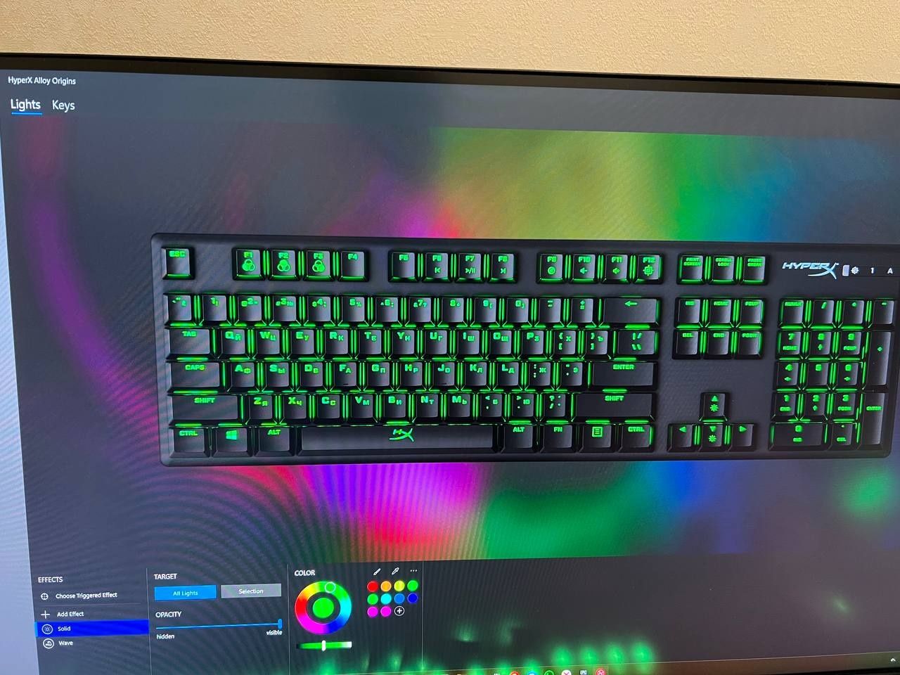Игровая клавиатура Hyperx alloy origins PBT