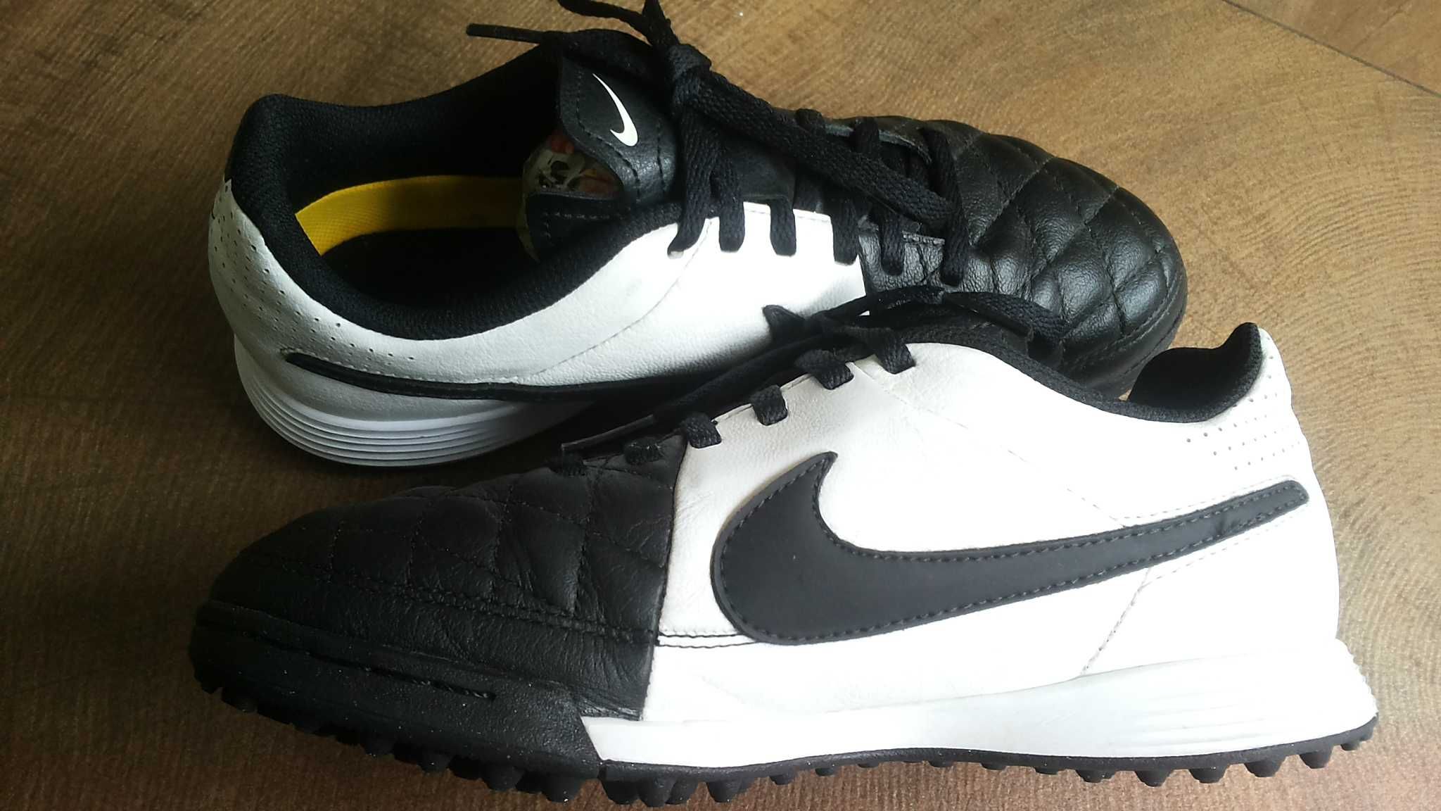 NIKE TIEMPO Leather Football EUR 36,5 /UK4 стоножки за футбол 226-14-S