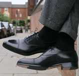 Pantofi oxford de lux 41 41.5 42 lucrati manual GREVE NOI piele natura