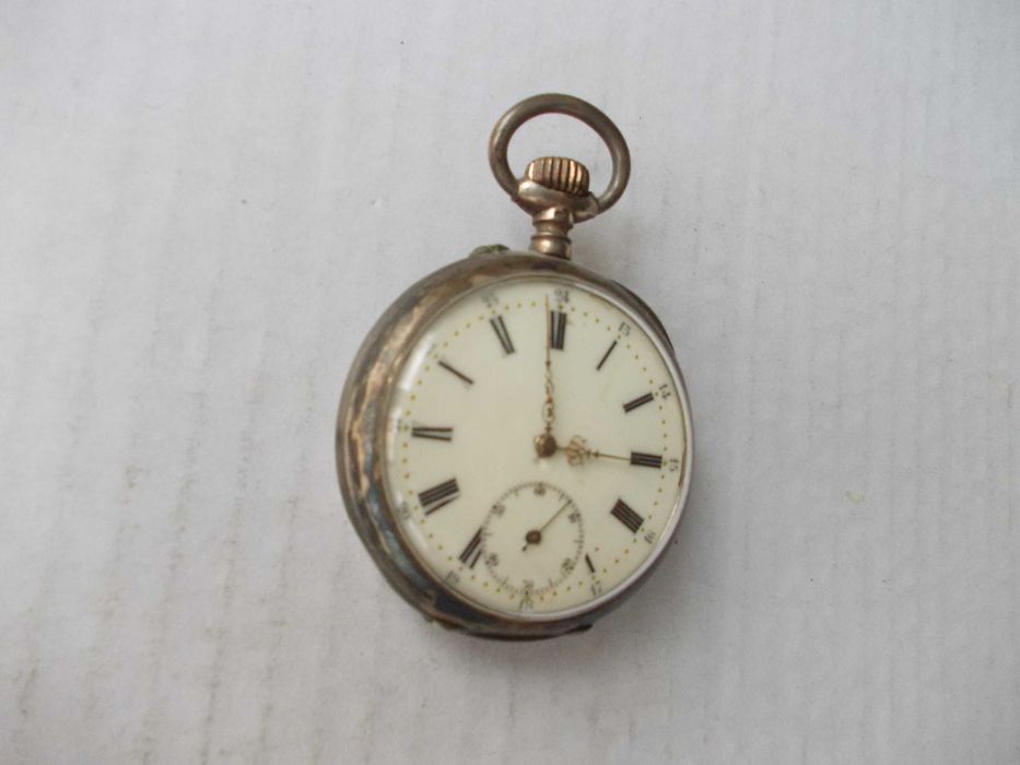Ceas vechi de buzunar din argint