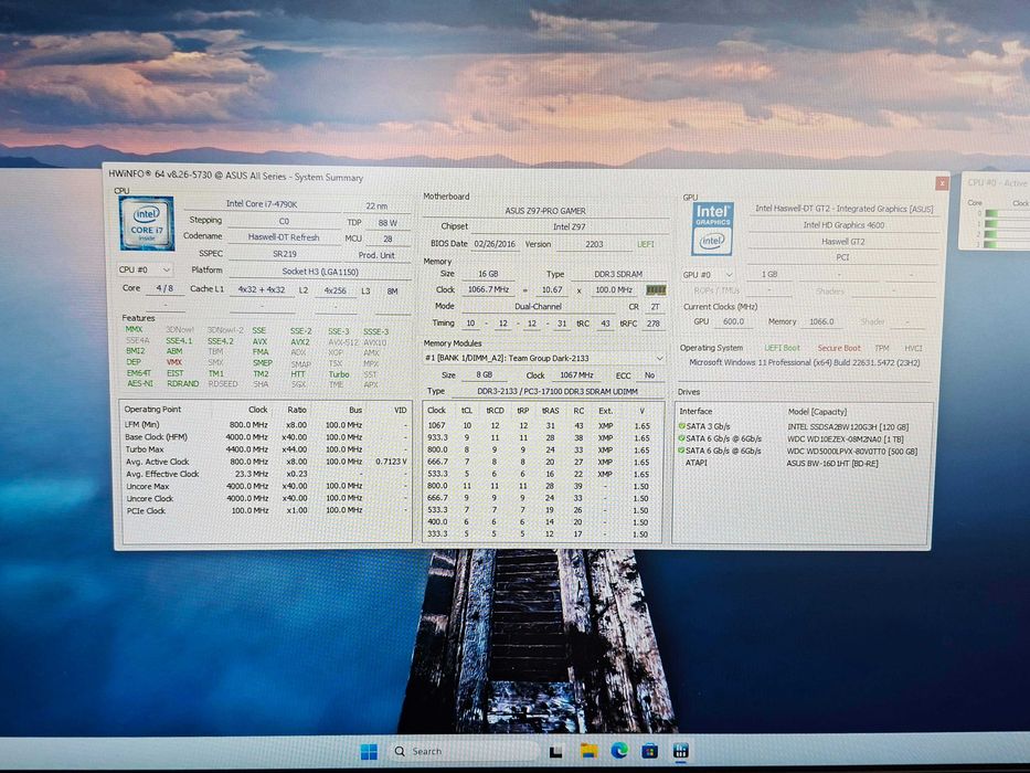 Vand sistem Intel I7 4790k + monitor IPS 58cm LG