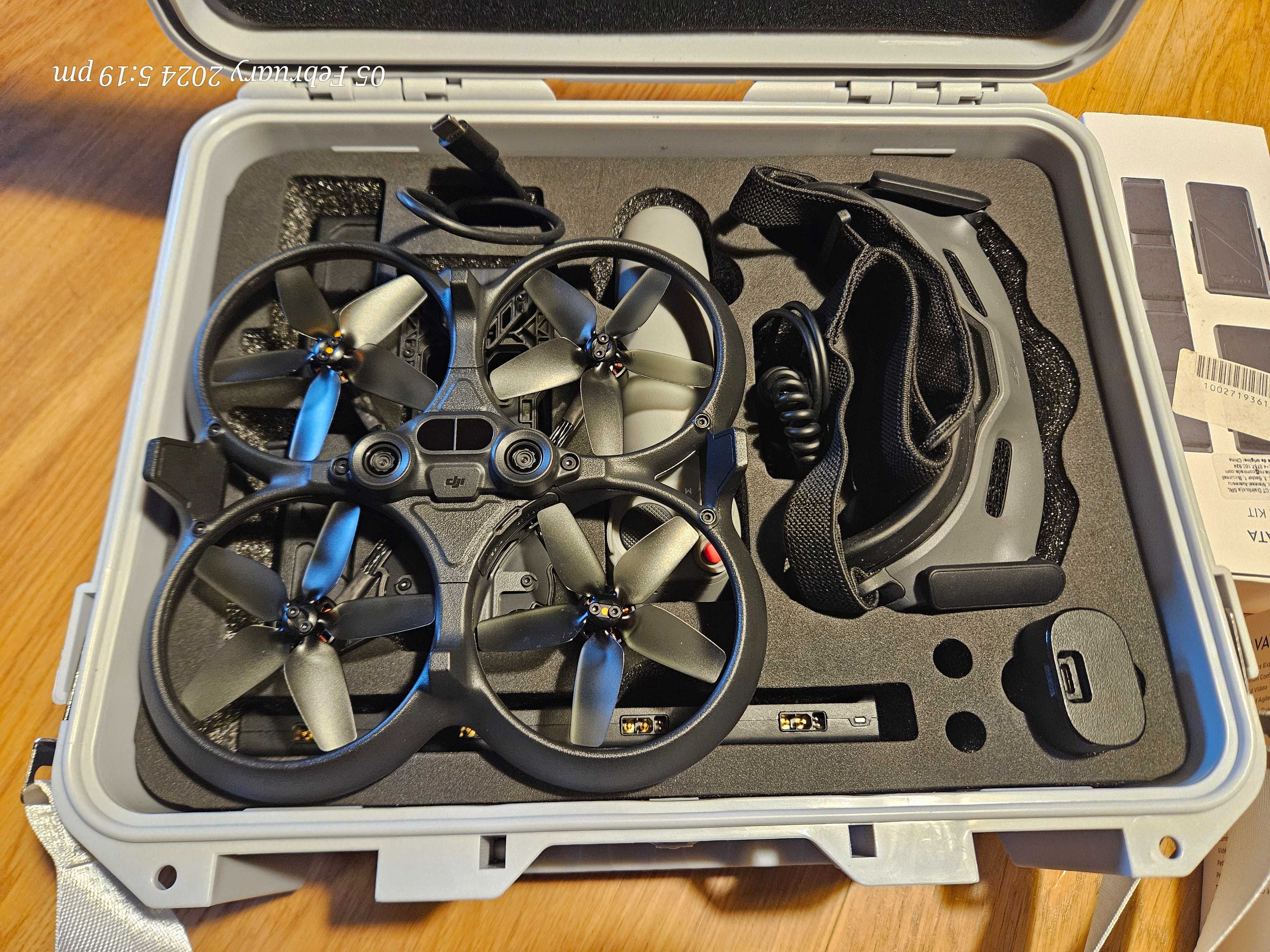 Drona Dji avata googles VR + kit fly more + hard case