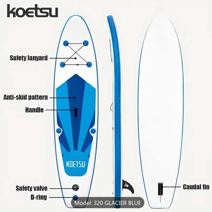 Set placa gonflabila Stand Up Paddle Board - SUP 12.6 - 3.2 m - nou